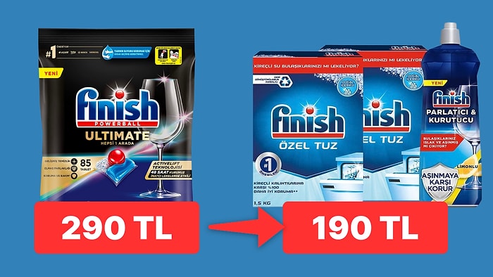 Finish, Vanish, AirWick ve Ev Temizlik Ürünlerinde Görür Görmez Sepete Atmalık İndirimler!