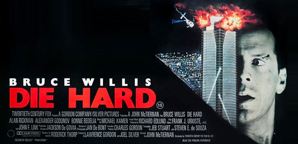 Which decade witnessed the release of "Die Hard"?