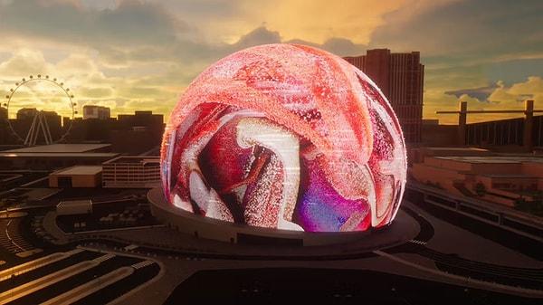 Refik Anadol, ABD'nin Las Vegas şehrinde bulunan fütüristik Sphere müzik ve eğlence kompleksinin dev LED ekranında eserleriyle yer alan ilk sanatçı oldu.