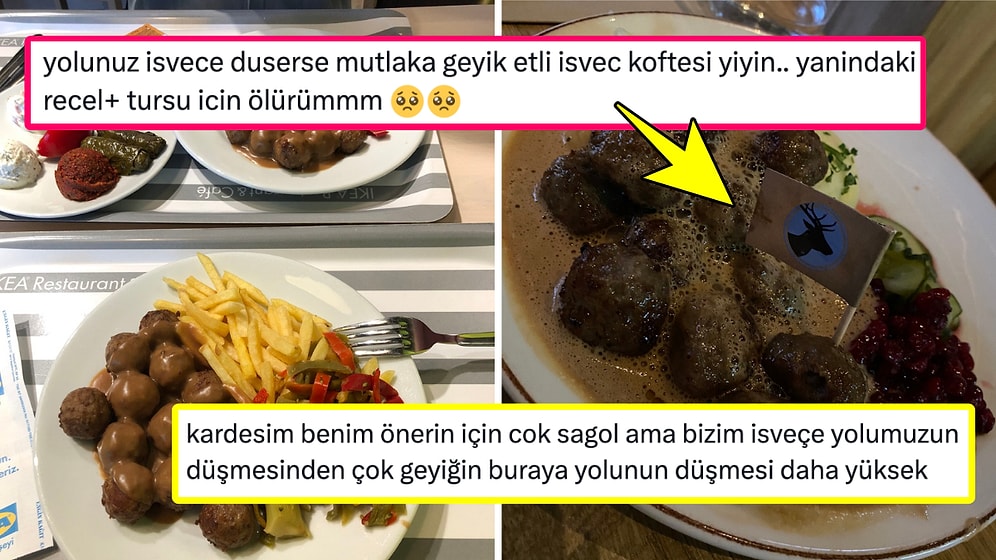 "Yolunuz İsveç'e Düşerse" Diyerek Geyik Köftesi Yememizi Öneren Kişiye Türkiye'de Olduğumuzu Hatırlatanlar