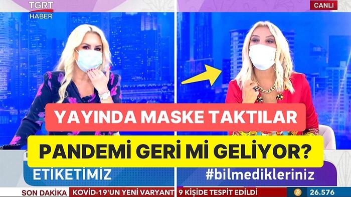 TGRT Muhabirleri Türkiye'de Eris Varyantı Görülmesinin Ardından Canlı Yayına Maskeyle Çıktı