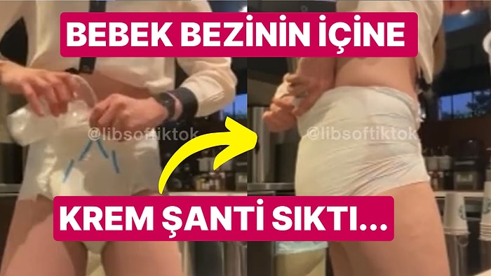 Bebek Bezi Fetişizmi Olan Bir Starbucks Çalışanının Bezine Krem Şanti Sıktığı Video İnfial Yarattı