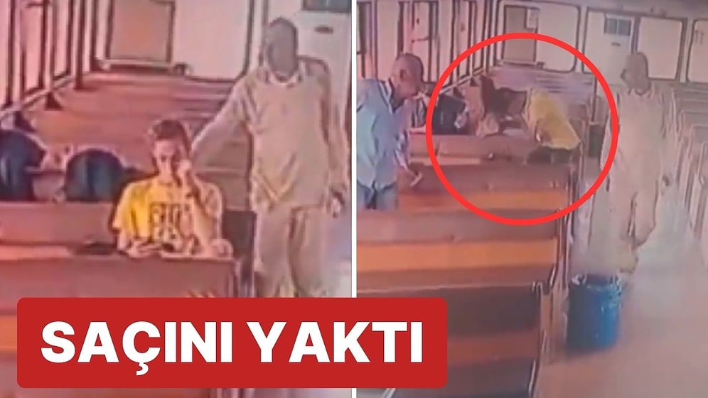Vapurda Tanımadığı Kişinin Saçını Yaktı