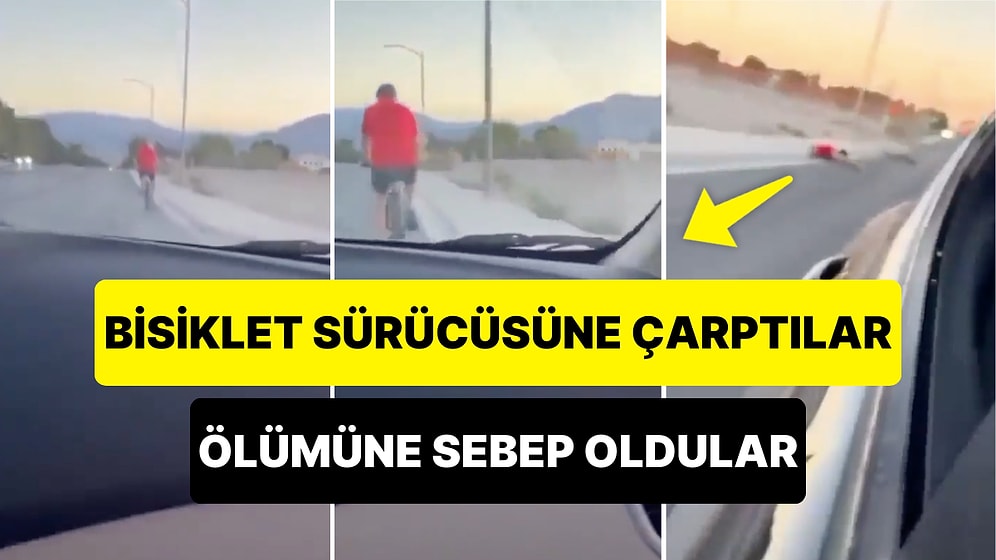 Bisiklet Sürücüsüne Bilinçli Olarak Çarpan Trafik Magandaları O Anları Anbean Kaydetti!