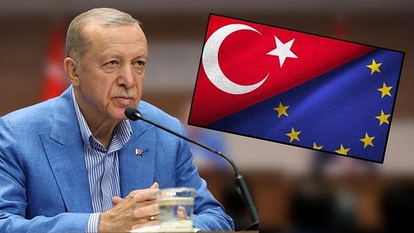 Cumhurbaşkanı Erdoğan, BM Genel Kurulu görüşmelerine katılmak üzere ABD’ye gitmeden önce havaalanında açıklamalarda bulundu.  Türkiye hakkında hazırlanan 2022 raporunu kabul eden Avrupa Parlamentosu (AP) hakkında da açıklamalarda bulunan Erdoğan  'AB'nin Türkiye'den kopuş hamleleri yaptığı bu dönem içerisinde değerlendirmelerimizi yaparız' dedi.