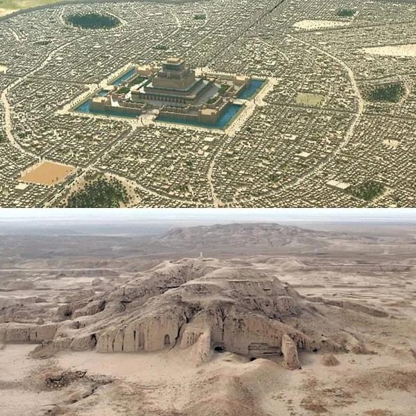2. MÖ 6500'lü yıllarda var olan, dünyada bulunan ilk uygar şehir olarak bilinen Sümer şehri Uruk.