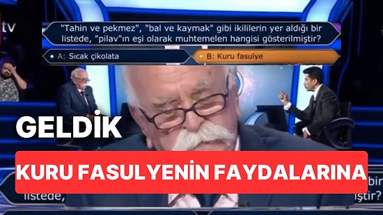 Kim Milyoner Olmak İster'de Dondurmacı Arif Dede'nin Joker Kullandığı Kuru Fasulye Sorusu Şaşkına Çevirdi