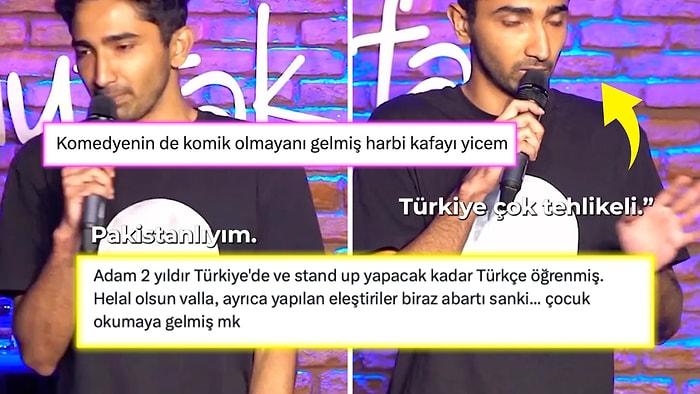 Türkiye'de Stand-Up Gösterisi Yapan Pakistanlı Adam Sosyal Medya Kullanıcılarını İkiye Böldü!
