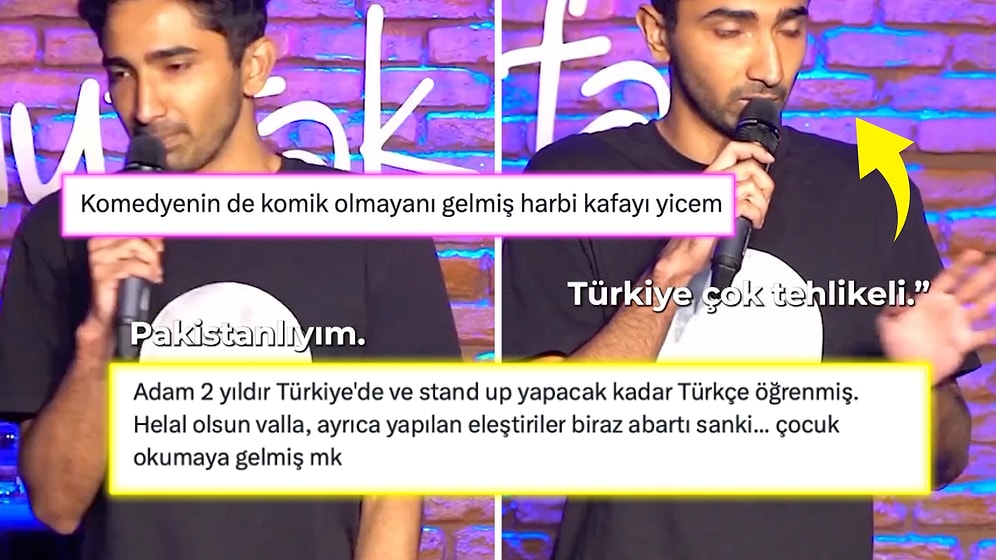 Türkiye'de Stand-Up Gösterisi Yapan Pakistanlı Adam Sosyal Medya Kullanıcılarını İkiye Böldü!