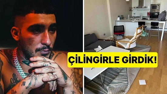 Uzi'nin Evini Harap Edip Kaçtığını Söyleyerek Fotoğraflar Paylaşan Ev Sahibine Ünlü Rapçi'den Cevap
