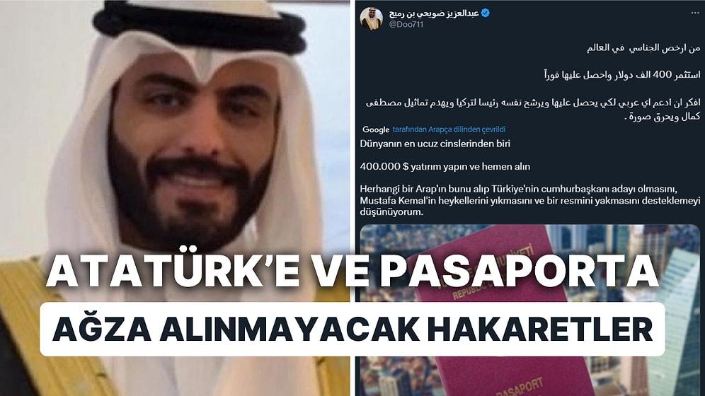 Atatürk'ü ve Türk Pasaportunu Aşağılayan Kuveytli Yazara Tepkiler Gecikmedi