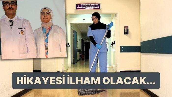 Hikayesi İlham Olacak... Temizlikçi Olarak Çalıştığı Hastanenin Tıp Fakültesini Kazandı