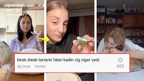 İşlenmemiş Gıda Diyeti Yapan Kadını Ti'ye Aldıkları Videolarla Viral Olan TikTok Kullanıcıları