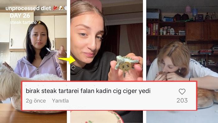 İşlenmemiş Gıda Diyeti Yapan Kadını Ti'ye Aldıkları Videolarla Viral Olan TikTok Kullanıcıları