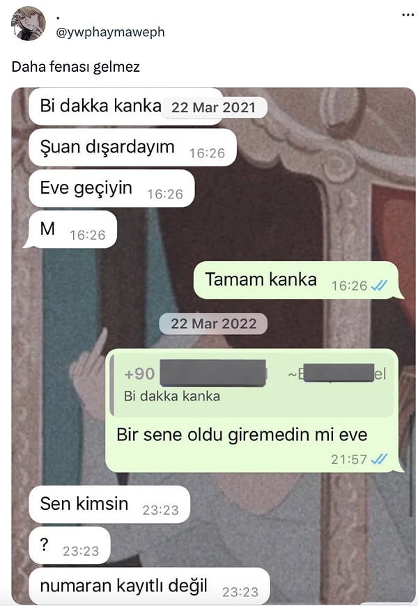 Çok çok geç dönenler.