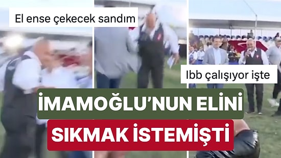 Yağlı Güreş Etkinliğinde Ekrem İmamoğlu’nun Elini Sıkan Cazgır Güreşçilerin Arasında Kalmaktan Zor Kurtuldu