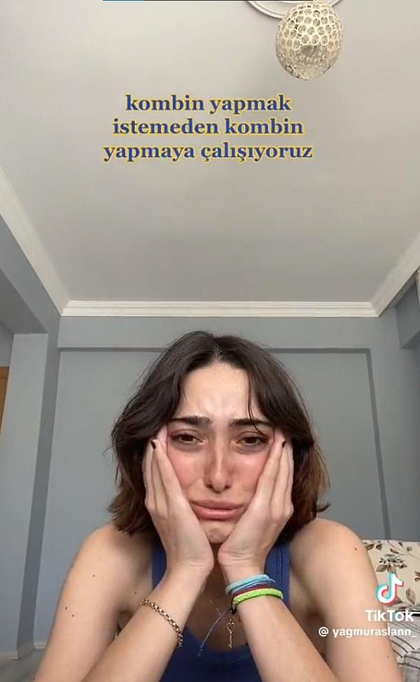TikTok'ta '@yagmuraslann_' isimli bir kullanıcının, bacağındaki izler yüzünden istediği şortu giyemeyince ağlaması sosyal medyayı ikiye böldü.