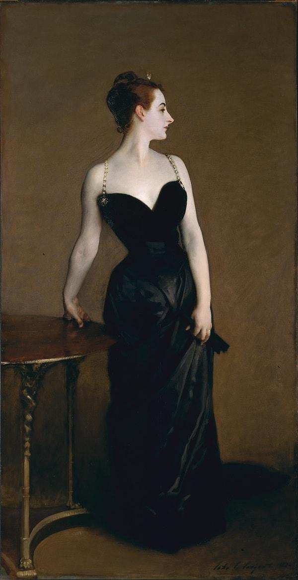 3. John Singer Sargent'ın Virginie Gautreau'nun Portresi olan 'Madame X' isimli tablosu skandala yol açtı ve sanatçının Paris'i sonsuza dek terk etmesine neden oldu.