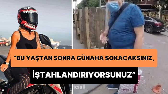 Motosiklete Binen Kadını Görünce, 'Bu Yaştan Sonra Günaha Sokacaksınız, İştahlandırıyorsunuz' Diyen Dayı