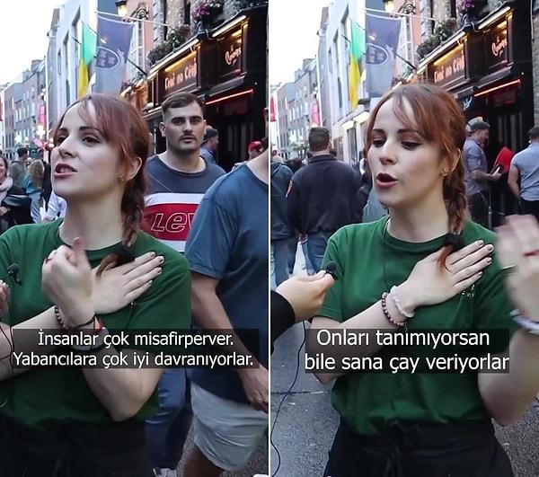 Türklerin çok misafirperver olduğundan bahsedip sürekli bir şeyler ikram ettiğini söyleyen o İspanyol kadın, sözlerinin devamında ise 'Yozgat'ta insan yok' diyor.
