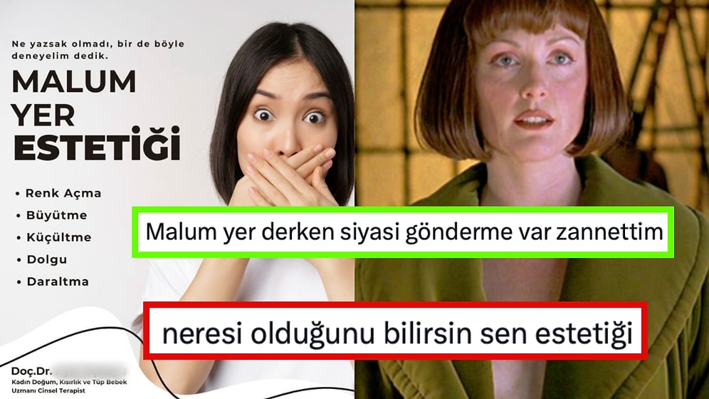 Vajina Estetiği Reklamında Vajina Yerine "Malum Yer Estetiği" Yazan Doktor Goygoycuların Diline Düştü