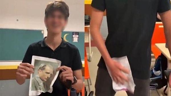 Bugünün gündeminde 17 yaşındaki İmam Hatip Lisesi öğrencisi A.E.S.'nin, Atatürk fotoğrafıyla yaptığı müstehcen hareketleri içeren video vardı.
