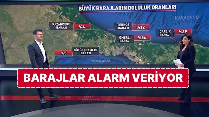 İstanbul'daki Barajların Doluluk Oranında Ciddi Düşüş Devam Ediyor