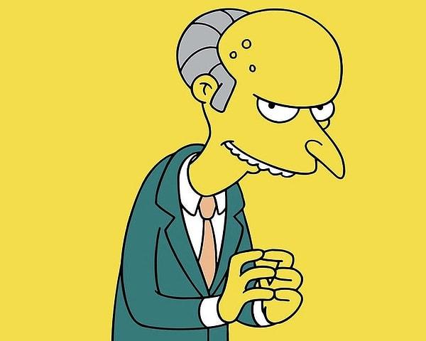 9. The Simpsons, Mr. Burns