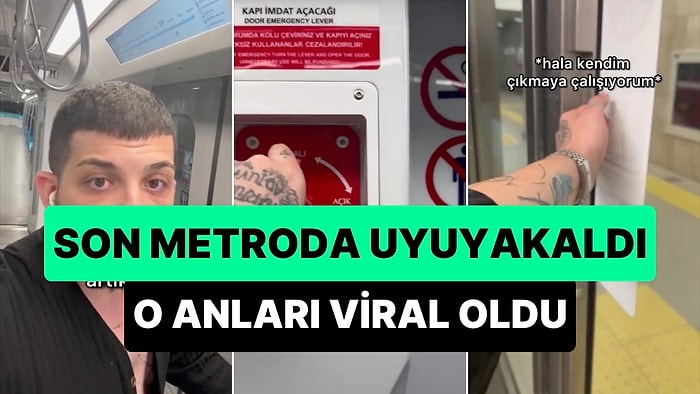 Son Metroda Uyuyakalan Adam Viral Oldu: 'Acil Durumda Çeviriniz' Yazan Kol Ne İşe Yarıyor?