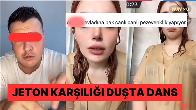 Para Karşılığında Canlı Yayında Bir Kadını Duşta Dans Ettiren TikTok Yayıncısına Tepki Yağdı