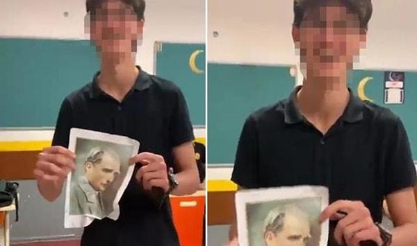 Geçtiğimiz günlerde 17 yaşındaki bir lie öğrencisi Atatürk fotoğrafı ile uygunsuz hareketler yapmış, sosyal medyadaki büyük tepkiler sonrasında da tutuklanmıştı.