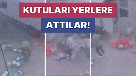 Yine Bir Kargo Faciası! İstanbul'da Bir Kargo Firmasının Önünde Kutuların Yere Fırlatıldığı Görüldü