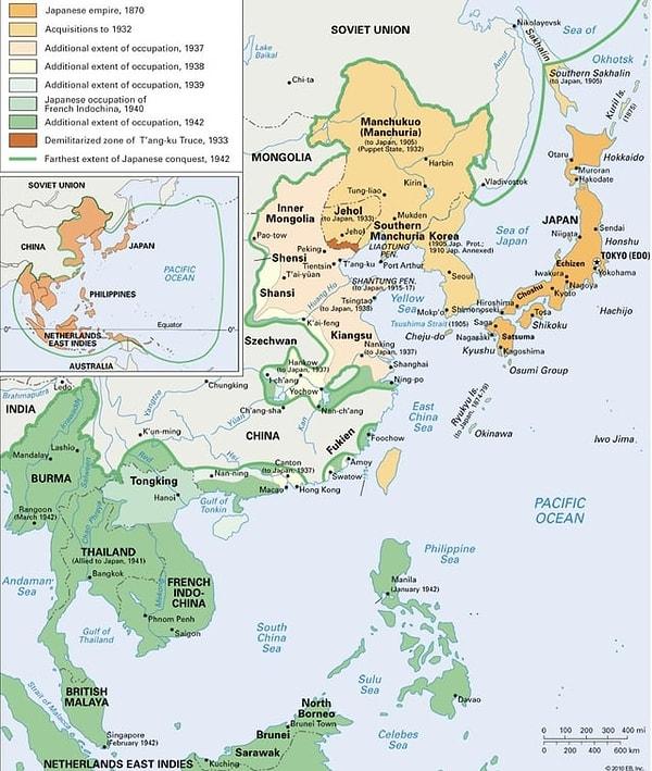 11. Japon İmparatorluğu 1870-1942.