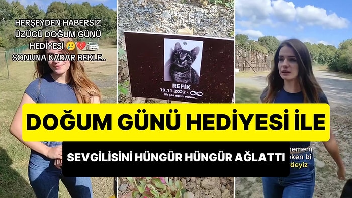 Doğum Günü Hediyesi Olarak Sevgilisinin Ölen Kedisi İçin Mezar Yaptıran Adam Gözyaşlarına Boğdu