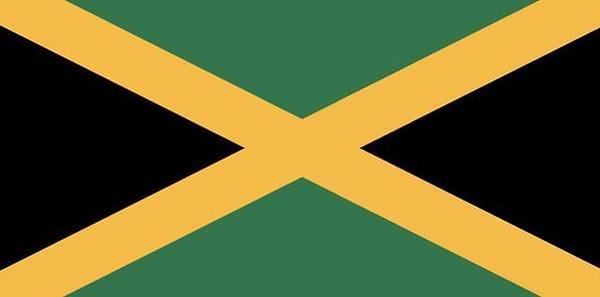 8. Bayrağında kırmızı, mavi veya beyaz renklerinin bulunmadığı tek ülke olan Jamaika'nın bayrağı👇