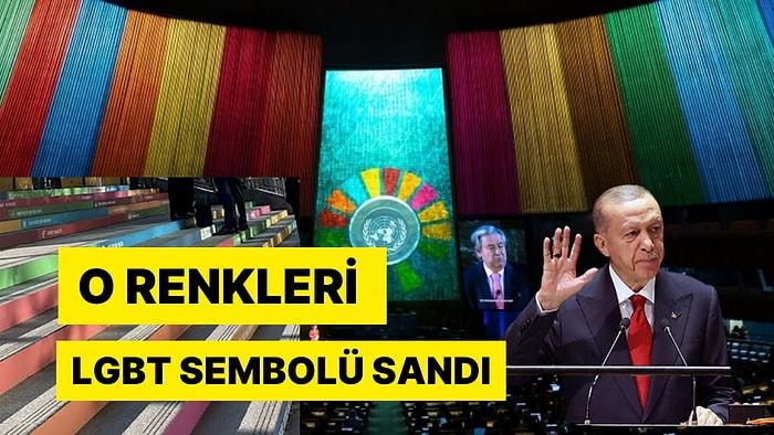 Erdoğan Birleşmiş Milletler'in Sürdürülebilirlik Renklerini LGBT Sembolü Sandı