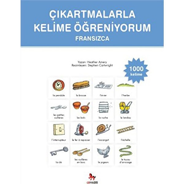 Çıkartmalarla Kelime Öğreniyorum - Fransızca-1000 Kelime -