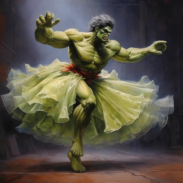 6. Hulk'ın gizli hobisi. 😂