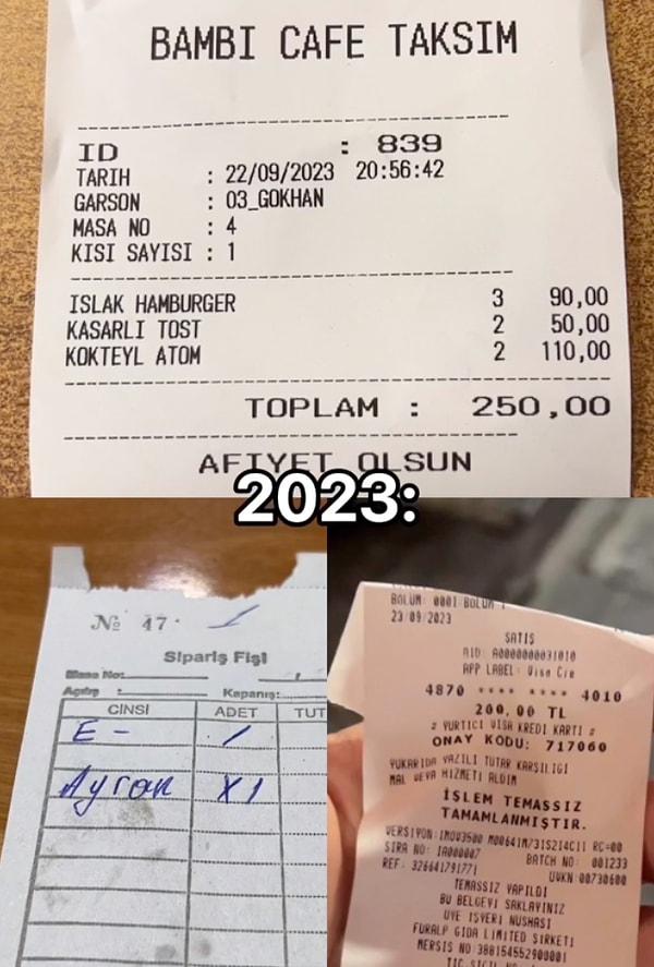 Sosyal medya yayıncısı olan Mert Genco, Beyazıt Öztürk’ün 2012’de 30 TL harcadığı menünün aynısını yedi ve tam 450 TL hesap ödedi…