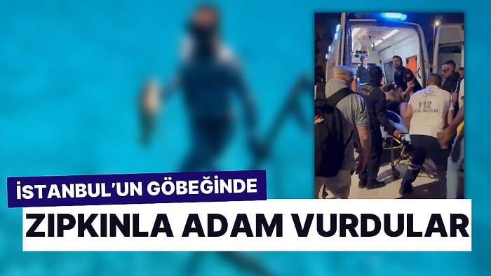 Sosyal Medyada Gündem Olan Anlar: İstanbul'un Göbeğinde Zıpkınla Adam Vurdular!