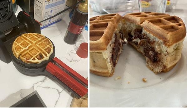 13. Waffle seven sevdiğinizi mutluluktan havalara uçuracak dolgu malzemeli wafflelar yapabileceği bir waffle makinesi.