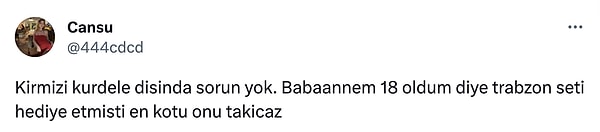 Gelen yorumlarda kırmızı kurdele ayrıntısını beğenmeyenler oldu👇