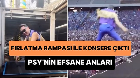 Gangnam Style ile Dünyaya K-Pop'u Tanıtan PSY'nin Fırlatma Rampası ile Sahneye Çıktığı Efsane Anlar