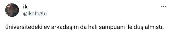 Öğrenci evinde halı şampuanı? 😂