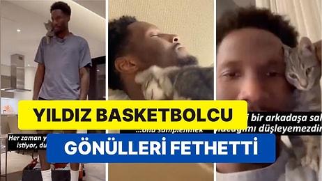 Arkadaşlığın Böylesi: Fenerbahçe Beko'nun Yıldızlarından Nigel Hayes Arena'da Doğan Kediyi Sahiplendi