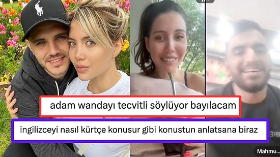 Wanda Nara'nın Yanlışlıkla Canlı Yayına Aldığı Kullanıcıyla Yaşadığı İngilizce Diyalog Güldürdü!