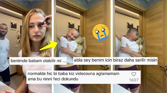 Kızı Makyaj Yaparken Onu Hayranlıkla İzleyen ve Ninni Söyleyen Baba İzleyenleri Duygulandırdı!