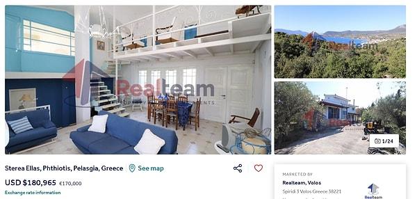 Pelasgia'daki bu şirin ev 135 metrekare, 3 odalı, 2 banyolu ve yine 5 milyon TL seviyesinde bir fiyata satılıyor.