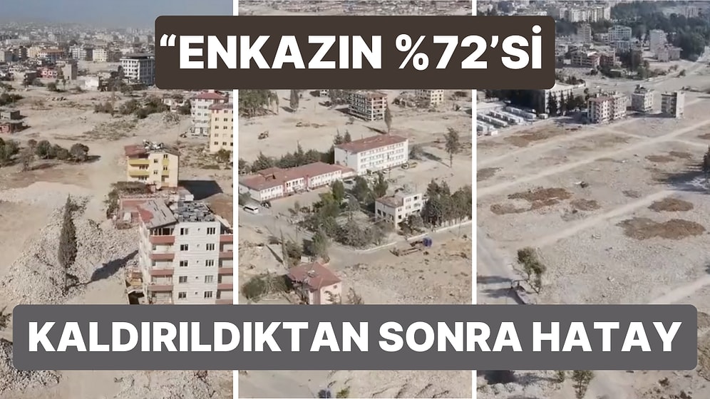 Hatay'daki Enkazın %72'sinin Kaldırıldığı Görüntüleri Yürekleri Bir Kere Daha Yaktı