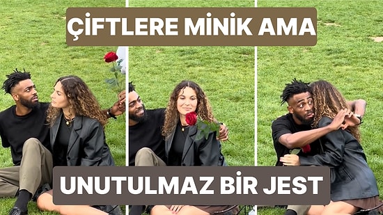 Sokakta Oturan Çiftlere Gizlice Gül Vererek Tatlı Bir An Yaşamalarına Vesile Olan TikTok Kullanıcısı